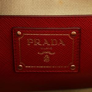 PRADA ハンドバッグ ショルダーバッグ 2way ベージュ レッド BN2595