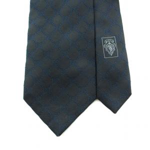 GUCCI ネクタイ レギュラータイ GG柄 絹 シルク 紺 ネイビー