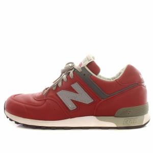 New Balance M576RED 英国製 イングランド製 レザー スニーカー US8.5 レッド