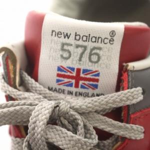 New Balance M576RED 英国製 イングランド製 レザー スニーカー US8.5 レッド