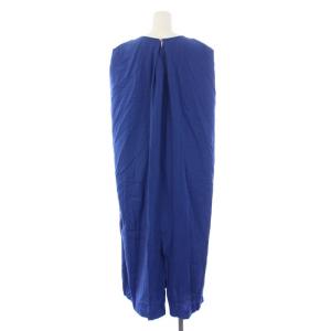Spick&Span 22SS リネンレーヨンマキシワンピース ロング ノースリーブ クルーネック ペチコート付き 36 S 青 ブルー22040200905020