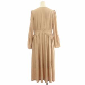 CELFORD 20AW カシュクール ワンピース ロング 長袖 38 M ベージュ