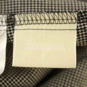 Diagram GRACE CONTINENTAL シャツ ブラウス 長袖 千鳥格子 ベルト付き 36 S 黒 ブラック