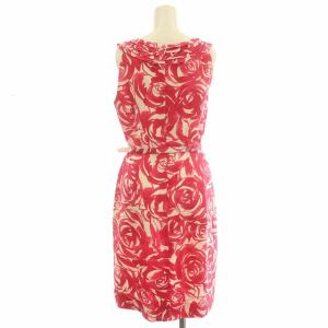 kate spade new york ワンピース ひざ丈 ノースリーブ ベルト付き 2 M ピンク