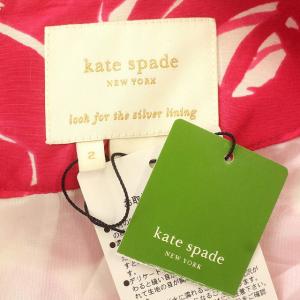 kate spade new york ワンピース ひざ丈 ノースリーブ ベルト付き 2 M ピンク