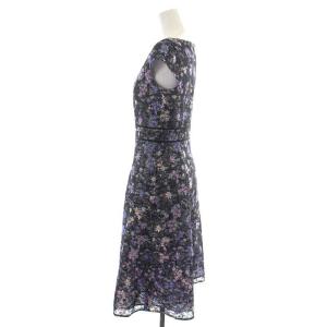 TOCCA 21AW スノーデイジー SNOW DAISY ドレス ワンピース ひざ丈 フレア 半袖 ボートネック レース 花柄 刺繍