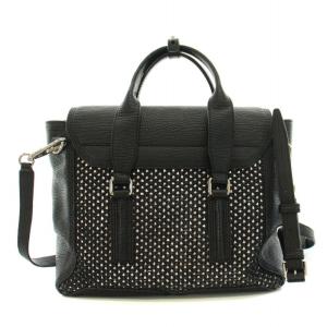 3.1 phillip lim パシュリ Pashli ハンドバッグ ショルダーバッグ 2way レザー 黒 ブラック シルバー