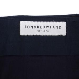 TOMORROWLAND 23SS アイスコットンチノ スリムパンツ ジップフライ 50 XL 紺 ネイビー 63-04-32-04301
