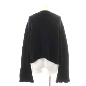 Deuxieme Classe 23SS クラッシー Classy カーディガン ニット 長袖 Vネック 金ボタン ショート丈 F 黒 ブラック 23080500702010