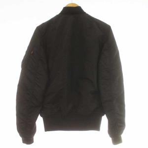 ALPHA INDUSTRIES MA-1 ジャンパー ブルゾン ジップアップ S 黒 ブラック
