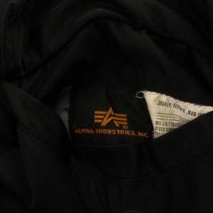 ALPHA INDUSTRIES MA-1 ジャンパー ブルゾン ジップアップ S 黒 ブラック