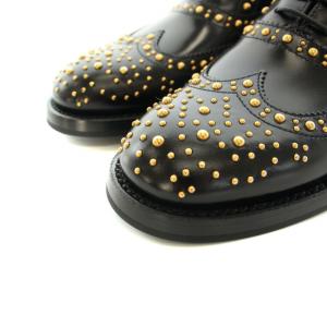 Church's BURWOOD MET ポリッシュドバインダーオックスフォードブローグスタッズ レザー 22.5cm