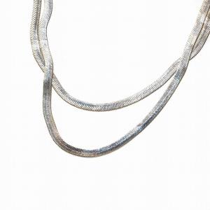 ADORE ネックレス スネークチェーン シルバー色