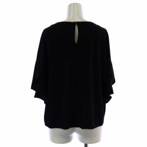ADORE ブラウス カットソー フレア袖 半袖 38 M 黒 ブラック