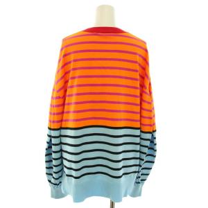 nagonstans 24SS asymmetry cotton-knit slit border プルオーバー 