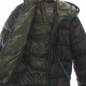 DUVETICA DIONISIO ディオニシオ ダウンジャケット ナイロン ジップアップ アウター 46 S 黒 ブラック 青