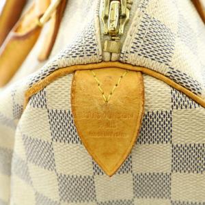LOUIS VUITTON スピーディ25 ダミエアズール ハンドバッグ ミニボストンバッグ ホワイト N41371
