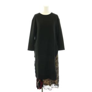 BLUE LABEL CRESTBRIDGE エズミ Ezumi クリアーポンチ2wayカットソーワンピース 2点セット ひざ丈 長袖 スカート ひざ丈 プリーツ イージー