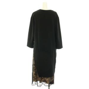 BLUE LABEL CRESTBRIDGE エズミ Ezumi クリアーポンチ2wayカットソーワンピース 2点セット ひざ丈 長袖 スカート ひざ丈 プリーツ イージー