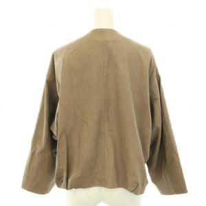 sisii カウレザーノーカラージャケット アウター タグ付き XS 茶 ブラウン 122-KL