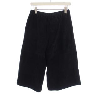 sisii クロップドパンツ ワイドパンツ スエード XS 黒 ブラック