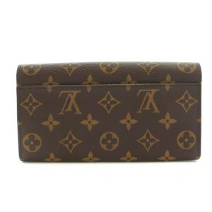 LOUIS VUITTON ポルトフォイユ サラ モノグラム フューシャ 長財布 二つ折り 小銭入れ ブラウン M62234