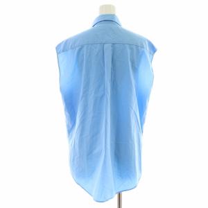 N°21 ノースリーブシャツ ブラウス ビジュー 36 M 青 ブルー