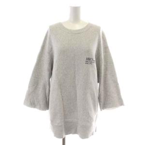 AMERICANA 21AW アパルトモン 別注 ハーフスリーブロゴスウェット Halfsleeve Logo Sweat トレーナー 七分袖