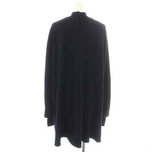 ENFOLD 21AW PEダブルクロスベストコンビPULLOVER カットソー 長袖 ハイネック 切替 バルーンスリーブ 38 M 紺