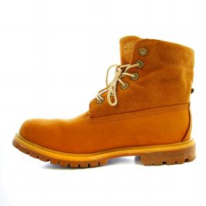 Timberland ロールトップブーツ ショートブーツ レザー スエード US7.5W 24.5cm キャメル A1159