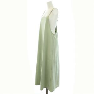 BLUE LABEL CRESTBRIDGE キャミワンピース ロング チェック 38 M 緑 ミントグリーン