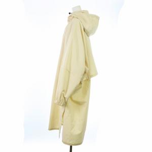 08sircus 22SS 撥水フーディーコート レインコート ロング ジップアップ 裏地メッシュ 1 F アイボリー S22SS-OT01