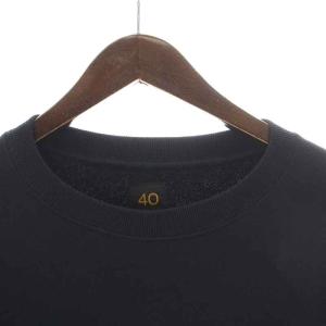 SCYE BASICS スウェット トレーナー 長袖 クルーネック ラグランスリーブ 40 L 紺 ネイビー