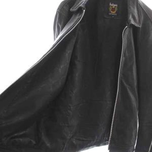 Schott シングルブレストライダースジャケット XL ブラック