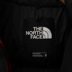 THE NORTH FACE 1996 RETRO NUPTSE JACKET ダウンジャケット ジップアップ ハイネック ロゴ刺繍 M 赤 レッド 黒