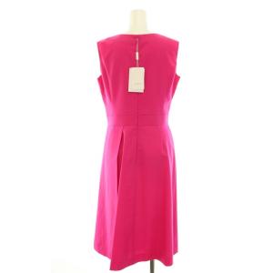 ELISA ワンピース ひざ丈 ノースリーブ ウール タグ付き 2 M ピンク