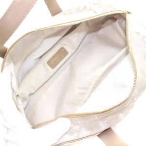 CHANEL ニュートラベルライン ミニボストンバッグ ハンド ココマーク 総柄 10番台 ベージュ ホワイト