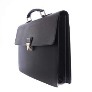 LOUIS VUITTON タイガ セルヴィエット モスコバ ブリーフケース ビジネスバッグ レザー 黒 ブラック M30032