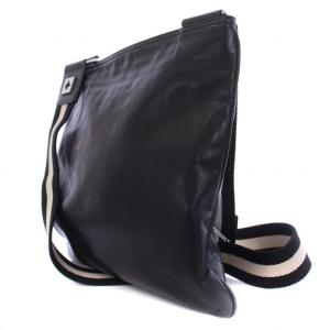 BALLY TARRANT ショルダーバッグ レザー キャンバス 黒 ブラック