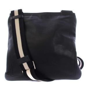 BALLY TARRANT ショルダーバッグ レザー キャンバス 黒 ブラック