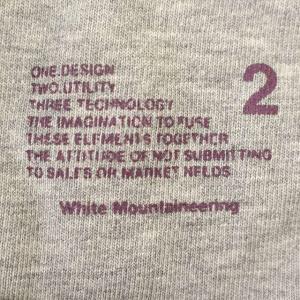 White Mountaineering ロンT 長袖 Tシャツ ロゴ 2 M グレー