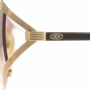 Christian Dior サングラス 2475 眼鏡 レディース 6218 黒 茶 ゴールド