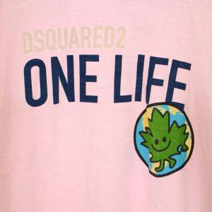 DSQUARED2 22SS ワンライフ ワンプラネット ONE LIFE ONE PLANET ロンT Tシャツ カットソー クルーネック 長袖