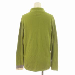 Pal'las Palace ニット セーター タートルネック 切替 長袖 0 XS 緑 グリーン グレー