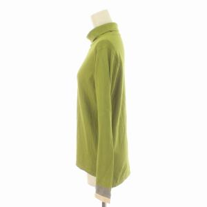 Pal'las Palace ニット セーター タートルネック 切替 長袖 0 XS 緑 グリーン グレー