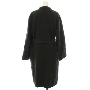 Theory 21AW LUXE NEW DIVIDE DB BELT COAT DF ダブルブレストロングコート アウター S 緑 グリーン