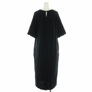 Ron Herman ワンピース ロング マキシ フリル 半袖 XS 黒 ブラック