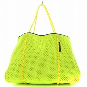 STATE OF ESCAPE ネオプレン トートバッグ ハンドバッグ ショルダーバッグ イエロー