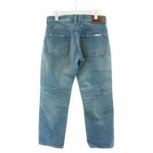 JUNYA WATANABE DENIM AD2015 デニムパンツ ジーンズ ジーパン ジッパーフライ リペア加工 ダメージ加工 S 青 ブルー