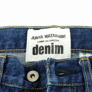 JUNYA WATANABE AD2018 デニムパンツ ジーンズ ジーパン ジッパーフライ リペア加工 S 青 ブルー
